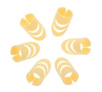 VICASKY 2 Pack Guitar Finger Tips Set Plastic Guitar Picks for Acoustic Bass and Ukulele Comfortable Protectors Diy Trimming Options