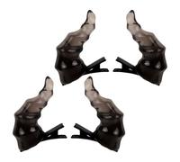 VICASKY 2 Pair Devil Horn Hair Clips for Halloween Party Comfortable Plastic Hair Accessories Versatile Small Devil Horn Headwear for Cosplay Events