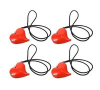 VICASKY 2 Pairs Heart-Shaped Stroller Clips Blanket Holders, Red Multi-Function Pram Accessories for Buggy Blanket and Car Seat Cover, 4pcs Pack