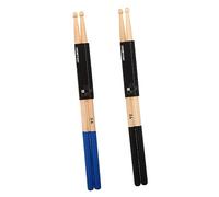 VICASKY 2 Pairs Maple Wood Drumsticks with Anti-slip Handles for Adults Ergonomic Grip Practice Sticks for Electric Drums Band Performances and Live