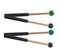 VICASKY 2 Pairs Marimba Mallets with Wood Handles Safe Practical for Beginners and Professionals