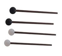 VICASKY 2 Pairs Practical Drum Mallets Rubber Wooden Handle Convenient to Hold Assorted Color Percussion Sticks for Marimba Tongue Drum Beginners Professionals