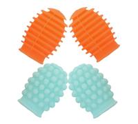 VICASKY 2 Pairs Silicone Drumstick Dampeners for Sticks Mute Tips for Silencing Acoustic Electronic Drum Practice Fit Soft Responsive Quiet Drumming Accessory