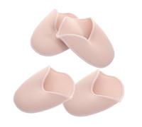 VICASKY 2 Pairs Silicone Gel Pointe Shoe Toe Caps for Women Ballet Dance Soft Forefoot Protector Cushions Foot Covers for Extended Use and Injury Prevention