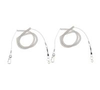 VICASKY 2 pcs Bird Flying Rope Parrot Training Anklet Silver Foot Chain Safe Non Irritating Pet Bird Harness for Secure Outdoor Flight and Exercise