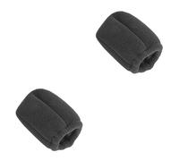 VICASKY 2 pcs Black Foldable Hair Dryer Sponge Diffuser Heat Protect Cover for Salon and Travel Elastic Band for Easy Use Material Prevents Heat Damage and Controls Frizz