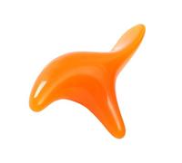 VICASKY 2 Pcs Foot Massage Stick for Reflexology Smooth Resin Thai Massager for Soles and Legs Relaxation Easy to Clean Yellow and Amber Colors