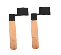 VICASKY 2 Pcs Guitar String Winder with Wooden Handle and ABS Body Efficient Electric Guitar String Changing Tool, Timesaving Peg Puller for Professional and Beginner Players