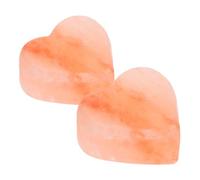 VICASKY 2 Pcs Natural Mineral Salt Soap Bars Heart Shape Exfoliating Body Wash Soap Moisturizing and Cleansing Properties for Men and Women Bath Skincare