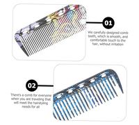 VICASKY 2 pcs Professional Haircut Comb Wide and Fine Teeth Dual Use Salon Hairbrush for Men and Women Portable Styling Tool for All Hair Types Wet Dry Comfortable Scalp Massage and Hair