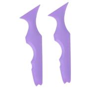 VICASKY 2 Pcs Purple Silicone Eyebrow and Eyeliner Stencils Makeup Template Tools for Women Girls Eye Makeup Precision Aid