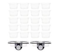VICASKY 2 Pcs Reptile Water Feeder Reptile Feeding Ledge Sturdy Feeder Dishes Plastic Design Random Color