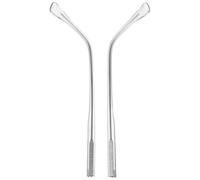 VICASKY 2 Pieces Retro Eyeglass Replacement Temples Arms, Haze Gray Crystal Acetate Eyewear Frame Spare Parts with Double Teeth for Glasses Repair and Maintenance