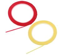 VICASKY 2 Rolls Violin Fingerboard Tape and Cello Fingerboard Sticker Tape 3mm Red and Yellow for Learning and Practicing Fingering Positions Beginner Musicians Violin Parts and Accessories