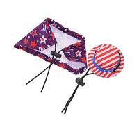 VICASKY 2 Sets Adjustable Wear Resistant Lizard Cloak and Adorable Hamster Hat Lightweight Elastic Pet Accessory for Crawling Pets for Independence Day Cosplay and