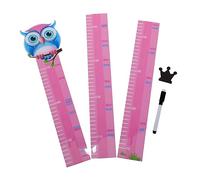 VICASKY 2 Sets Boys and Girls Height Wall Chart Removable Growth Chart Creative Cartoon Animals Pattern for Boy Girl Nursery Decor for Wall