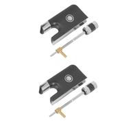 VICASKY 2 Sets Sturdy Violin Parts Metal Bow Frog for Violin Cello Easy Clip-on Tuner