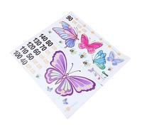 VICASKY 2 Sheets Baby Growth Chart Wall Decals with Colorful Insect Pattern, Waterproof PVC Height Sticker for Kids Bedroom Decor, Convenient to Use Wall Decoration for Boys and Girls