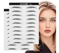 VICASKY 2 Sheets Simulated Eyebrow Stickers for Women of Eyebrow Sticker for Face
