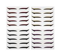 VICASKY 20 Pairs Eyeliner Stickers Self Adhesive Eye Makeup Strips for Women Reusable Eyeshadow Stickers Colors for Weddings Dates and Daily Use