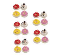 VICASKY 20 PCS Artificial Doughnut Decorations Realistic Fake Donuts for Wedding Party Home Decor Multipurpose Food Props with Fine Craftsmanship and Lifelike Design