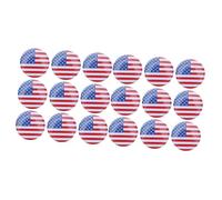 VICASKY 20 pcs Independence Day Lapel Pins American Flag Patriotic Metal Badges Buckle Accessories for Proud Americans