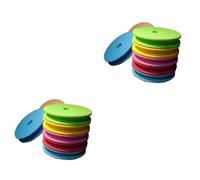 VICASKY 20 PCS Large Fishing Line Spools Foam Coil Holders with Colorful Design for Easy Wire Separation High Capacity Storage for Anglers Random Color
