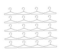 VICASKY 20 Pcs Mini Metal Doll Clothes Hangers Black Doll Accessories for Neat Wardrobe Organization and Display Practical Miniature Dollhouse Dress Hangers for Playroom