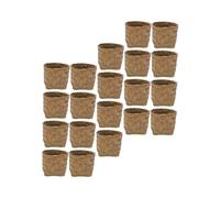 VICASKY 20 Pcs Natural Straw Woven Candy Wrapping Box Lightweight Rustic Wedding Candy Holder for Cookies and Treats Chic Decorative Gift Packaging for Party Favors and Presents