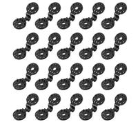 VICASKY 20 Pcs Plastic Sunshade Net Snap Clips Lightweight Double Fasten Black Cloth Clips for Outdoor Garden Shade Sails