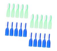 VICASKY 20 Pcs Prison Toothbrushes Mini Finger Sleeve Design Durable Self Harm Cleaning Brushes for Detention Centers