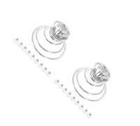 VICASKY 20 pcs Spiral Hairpins with Crystal Clear Rhinestones Metal Alloy Hair Clips for Women and Elegant Bridal Wedding Hair Accessories Delicate Design