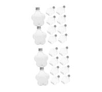 VICASKY 20 pcs Star Shaped Sand Art Bottles Plastic Vials with Lids for DIY Crafts Wedding Birthday Party Decorations and Jewelry Bead Storage Accessories