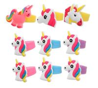 VICASKY 20 pcs Unicorn Soft Silicone Finger Rings for Lightweight Cartoon Jewelry for Birthday Party Favors Cute Accessories Unique Cosplay and Daily Wear