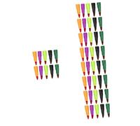 VICASKY 200 Pcs Colorful Witch Fingers DIY Halloween Prank Fake Nails for Scary Costumes Eye Catching Props Black Orange Purple Deep Green for Parties and Cosplay