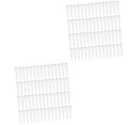 VICASKY 200pcs Ballad Guitar Bridge String Pins Acoustic Guitar Bridge Pins String Pegs White