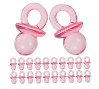VICASKY 200pcs DIY Shower Game Supplies Mini Pacifiers Acrylic Beads Soothers for Shower Favors