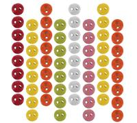 VICASKY 200pcs Mini White Alloy Buttons 3mm Small Round Two Hole Fasteners for DIY Bear Making and Sewing Crafts with Easy to Sew and Stable Fastening Features