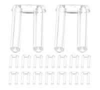 VICASKY 200pcs Rimless Glasses Plastic Eyeglasses Plugs with Dual Secure Lens Fastening, Water-Resistant Pap Material Accessories for Eyewear Frames Suitable for Sports Activities