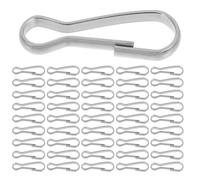 VICASKY 200pcs Stainless Steel Spring Snap Hook 2.8cm with Secure Grip Design for Straps and Keys, Multipurpose Utility Clip for Crafts and Camping Applications