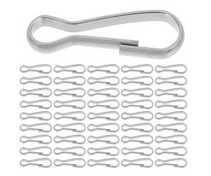 VICASKY 200pcs Stainless Steel Spring Snap Hook 2.8cm with Secure Grip Design for Straps and Keys, Multipurpose Utility Clip for Crafts and Camping Applications
