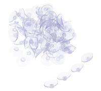 VICASKY 200pcs Suction Cups for Glass Slip Table Suckers for Smooth Surfaces Reusable Hanger Pads for Windows Desktops Mirrors and Tiles