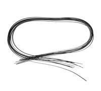 VICASKY 20pcs Abs Plastic Guitar Binding Purfling Strips 1650x6x1.5mm Black Edge Trim for Acoustic Guitar and Ukulele Repair Binding Strip