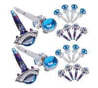 VICASKY 20pcs Aluminum Foil Balloons Space Theme Party Decorations with Inflatable Cartoon Astronaut and Ufo Shapes for Boy Girl Birthday Celebration