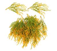 VICASKY 20pcs Artificial Rice Wheat Ears Faux Wheat Grass Bunches for Home Decoration DIY Flower Models for Weddings Parties and Table Decor