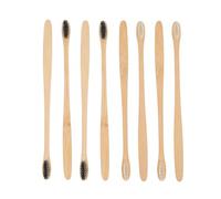 VICASKY 20pcs Bamboo Toothbrushes Small Head with Comfortable Handle, Black and White Eco-Friendly Travel and Household Toothbrush Set