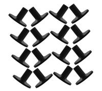 VICASKY 20pcs Black Flanged Cymbal Sleeves for Drum Kit Replacement Accessories for Percussion Instruments Lightweight and Portable Drum Stand Parts