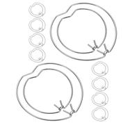 VICASKY 20pcs Bulb Retaining Spring Clips for Mr11 Mr16 Spotlights, Silver Lamp Retainer Clips for Recessed Downlight Ceiling Lights Fixing