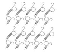 VICASKY 20pcs Cage Door Fixed Hook Rabbit Bird Feeder Spring Hook for Pet Cage Door Latch