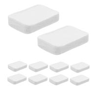 VICASKY 20pcs Cleansing Cotton Eye Make up Remover Pads Makeup Remover Mini Oval Cotton Pads Nail Cleansing for Makeup Removal White Non-woven Fabric
